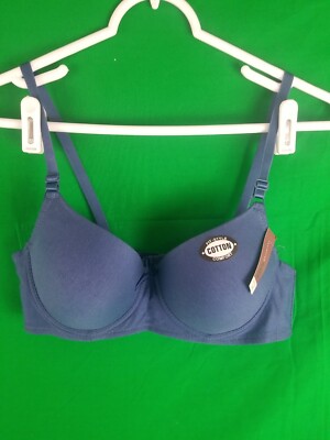 NWT Sofra Women's 36C Intimates Underwire Bra  Padded ~BR4328P Blue