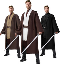 Halloween Men's Tunic Hooded Cloak Knight Costume with Pants Set for 2025