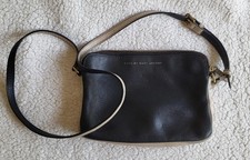 Marc By Marc Jacobs Black/Tan Pebbled Leather Zipper Closure Small Crossbody Bag