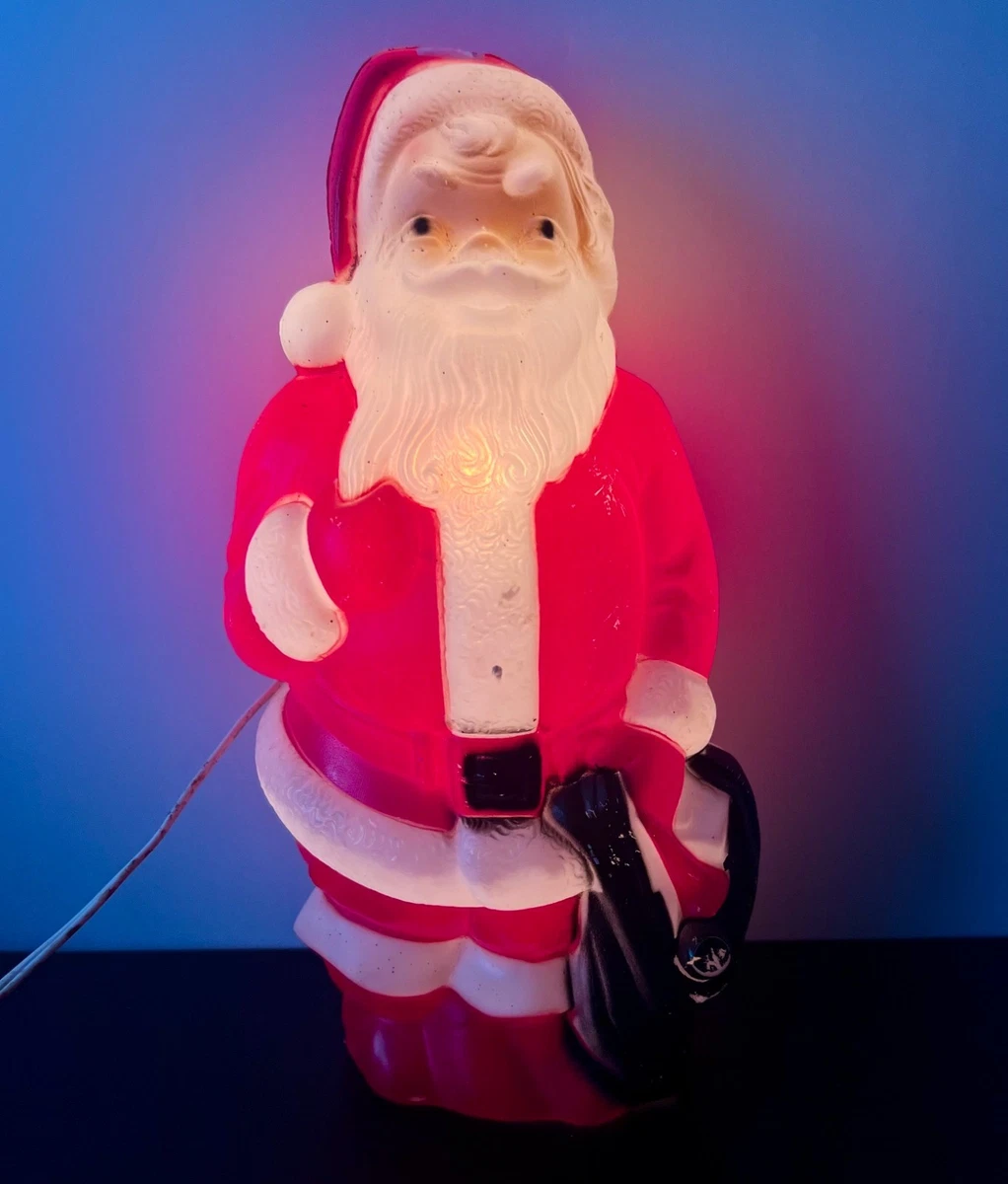 25+ Vintage Christmas Blow Mold Santa Figures (1946-1990) for sale