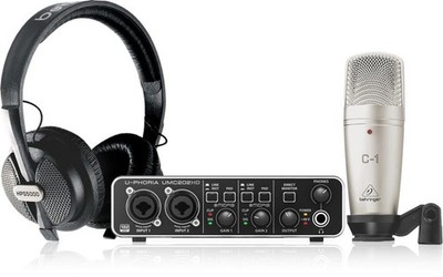 Behringer U-PHORIA STUDIO PRO komplettes Aufnahme- und Podcasting-Kit