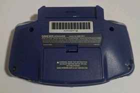 Nintendo Game Boy Advance Handheld System - Indigo With Intec Light - Works!