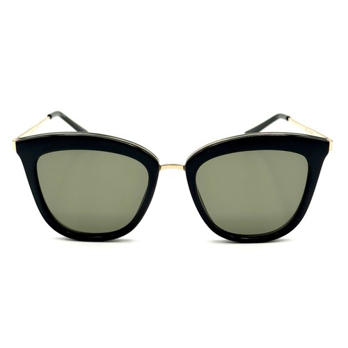 Le Specs Caliente Square Sunglasses Black & Gold 1702012 Designer Fashion Frame - Picture 10 of 11