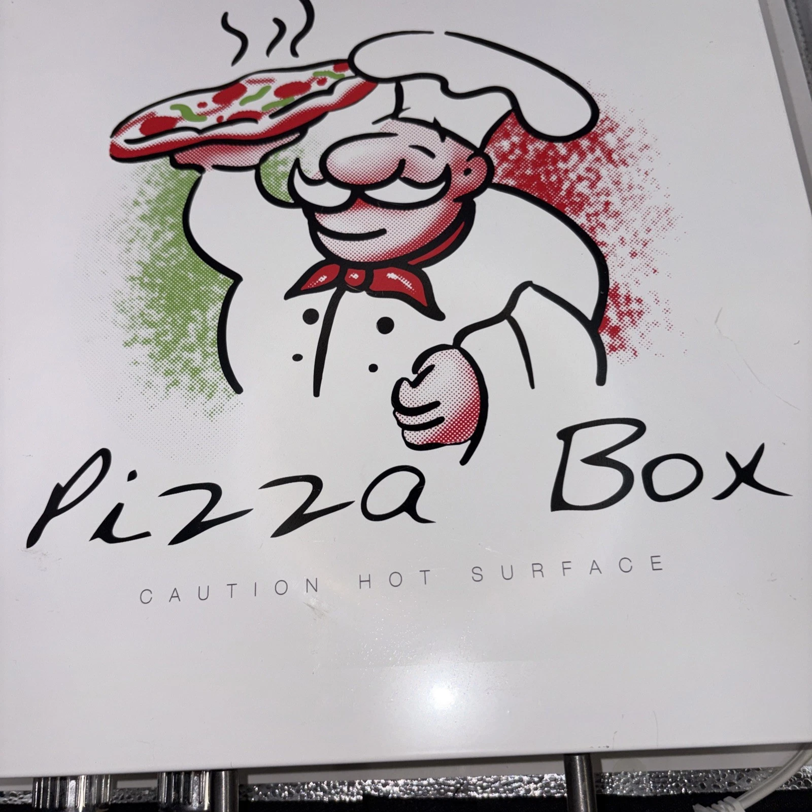 Cuizen Pizza Box Countertop Pizza Oven w 12" Rotating Pan PIZ-4012 Tested Works
