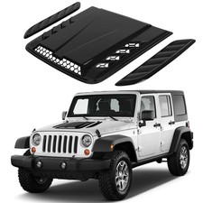 Glossing Black Hood Scoop Air Flow Intake Vent Cover For Jeep Wrangler Jk Jku Tj Glossing Black Hood Scoop Air Flow Intake Vent Cover For Jeep Wrangler Jk Jku Tj