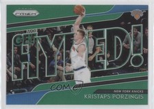 2018-19 Panini Prizm Get Hyped! Green Prizm Kristaps Porzingis #3 4r3