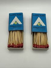 2 Vintage American Camper Waterproof Match Bo...