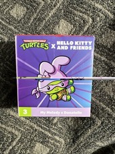 New McDonald s Happy Meal Ninja Turtles Hello Kitty My Melody x Donatello 3 Box