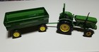 Lot of (2) Ertl John Deere Tractor and Flare Box Wagon Made in USA — photo 1