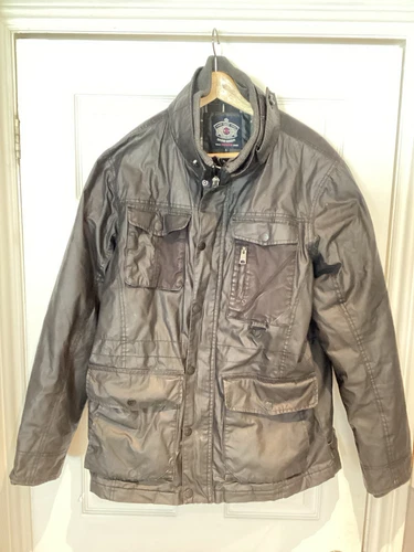 Veste homme Supreme Easy Products Superior Garments style cire L noir gris foncé