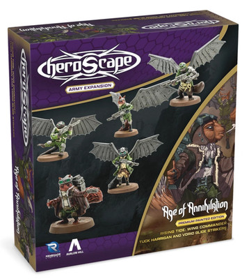 Heroscape: Wing Commander Tuck Harrigan & Vorid Glidestrikers [Painted]