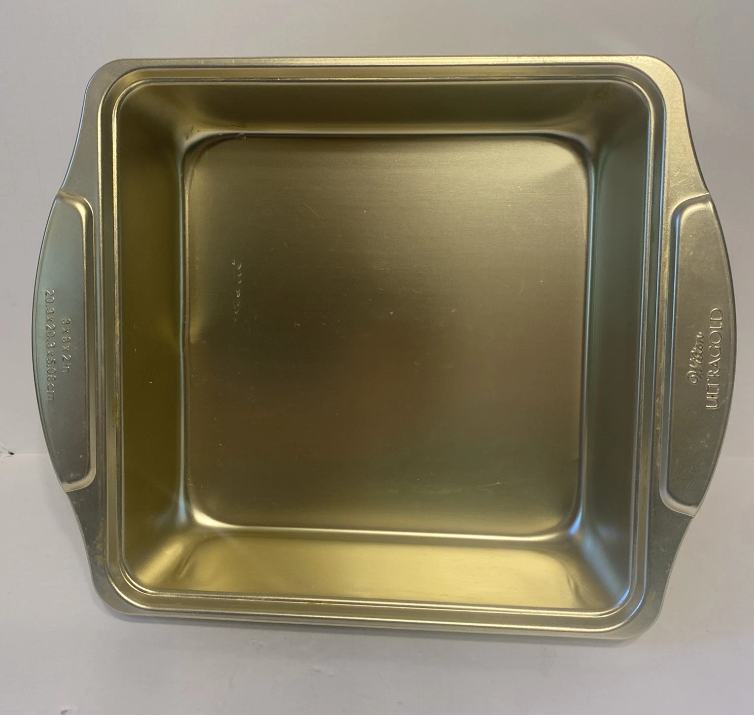 RARE Wilton Ultra Gold Cake Pan Premium Aluminum Bakeware Hard To Find 8x8x2