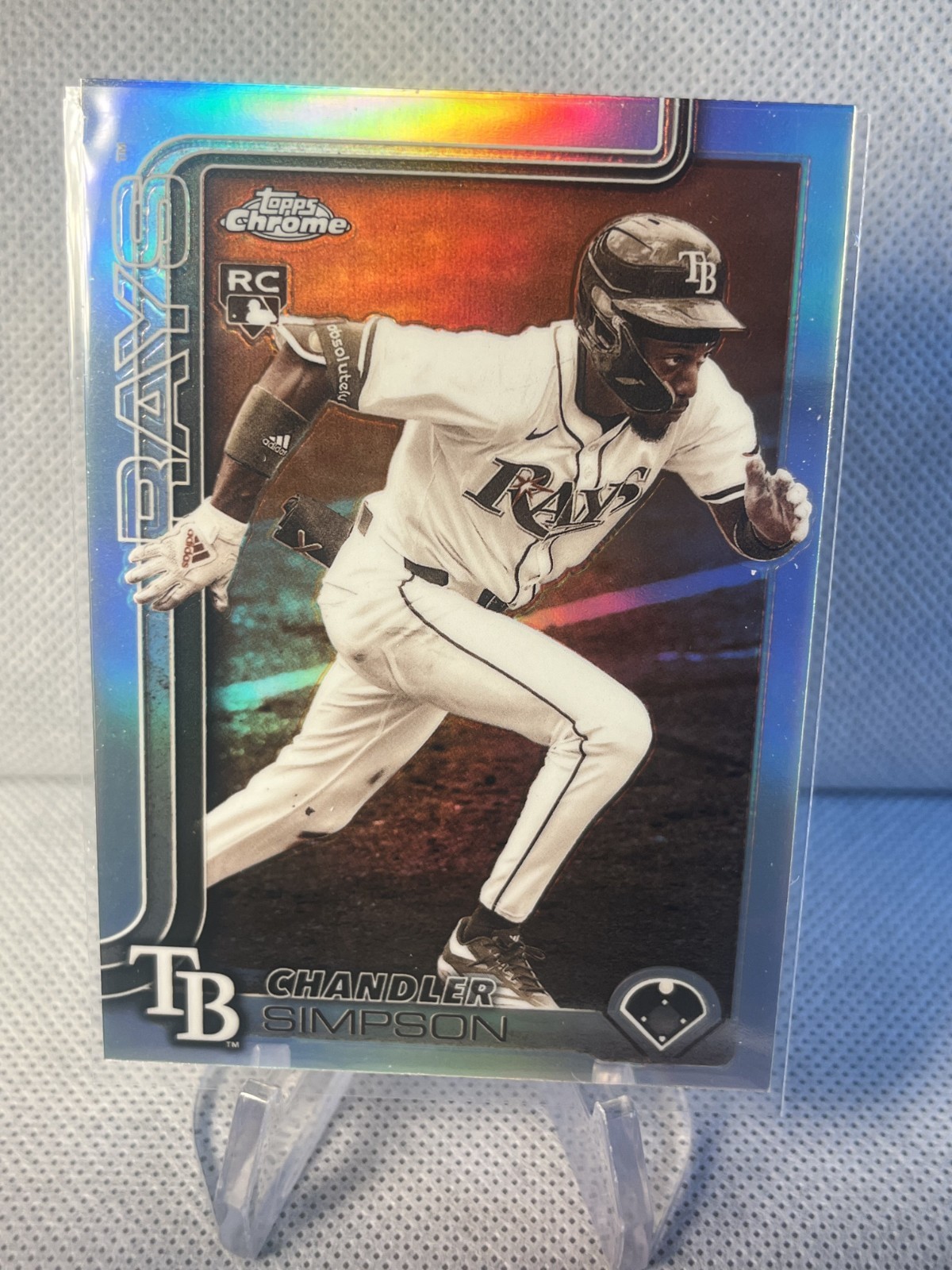 2025 Topps Chrome Update Chandler Simpson Sepia Refractor #USC179 RC Rookie Rays