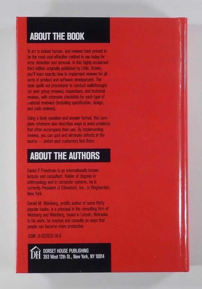 1990 HANDBOOK OF WALKTHROUGHS INSPECTIONS TECHNICAL REVIEWS software management - Image 2 of 4