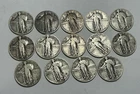 1929-1930 STANDING LIBERTY QUARTER LOT / 14 COINS