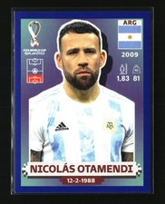 2022 Panini FIFA World Cup Stickers Blue Nicolas Otamendi Argentina #ARG7 NM