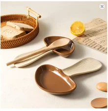 Ceramic Mushroom Soup Spoon Holder Vintage Kitchen Utensil Organizer Home Dining
