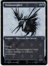 Foil Thrummingbird (Showcase) (Step-and-Compleat Foil) 432 Phyrexia: All Will Be