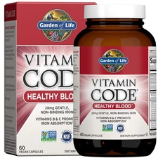 Vitamin Code Healthy Blood - Iron Supplement for Women, 60 Vegan Capsules, wi...
