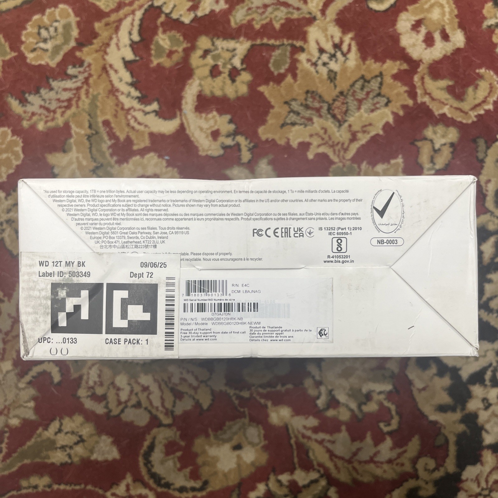 External Desktop Hard Drive 12TB Western Digital