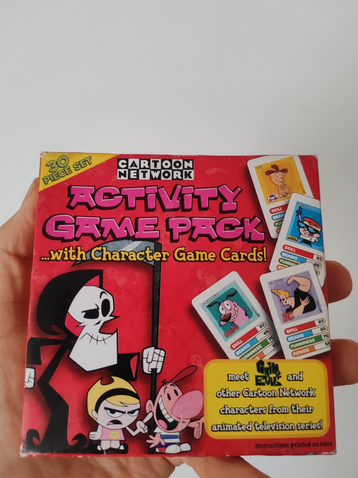 Vintage Cartoon Network Activity Game with Character Game Card 30 piece set Rare