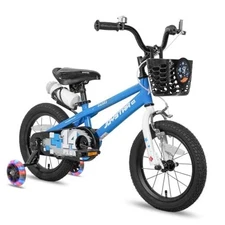  Pluto 12 14 16 18 20 Inch Kids Bike Blue 12 Inch With Flash Training Wheels