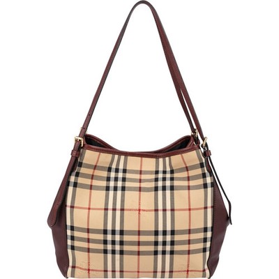 Burberry Nova-Check Haymarket Hobo Shoulder Bag Tasche