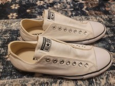 Chuck Taylor Coverse All Star Low Off White No Laces Mens 9 Womens11