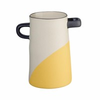 Asa Selection Rayu Vase Tischvase Dekovase Blumenvase Gelb Getunkt H 17 Cm