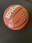 Victor Wembanyama San Antonio Spurs Autographed  Team Logo Basketball Fantastics