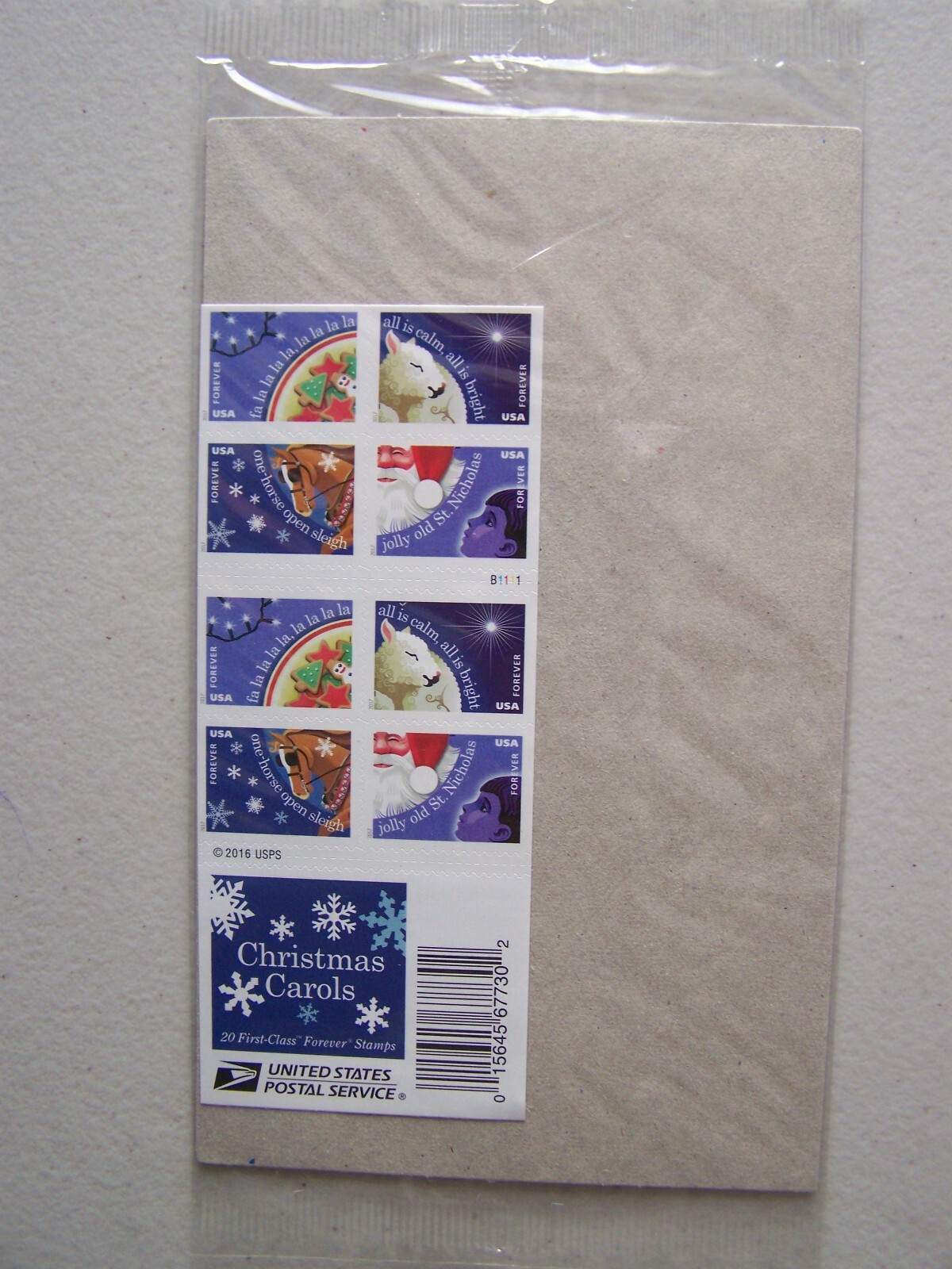 (S65) 2016 CHRISTMAS CAROLS FOREVER STAMP SHEET OF 20, MINT eBay