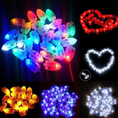 10/50x LED Luftballons Leucht Party Geburtstag Hochzeit Deko Ballon Lichter UK