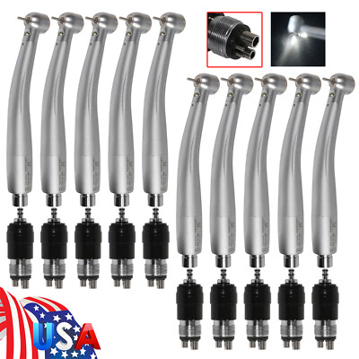 USA Dental High Speed Handpiece LED Self Power Turbine For NSK Coupler 4 Hole
