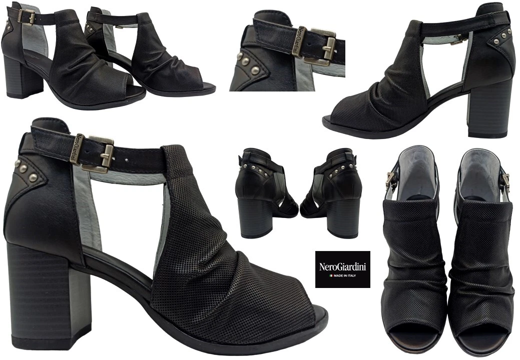 Scarpe estive clearance nero giardini donna