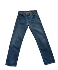 VINTAGE LEVIS 501 JEANS 34x30 MEDIUM BLUE STRAIGHT BUTTON FLY 80s Made in USA