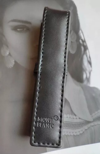 Montblanc Meisterstück Siena Funda de Cuero Negra - 1 Estuche para Bolígrafos - Nuevo en Caja - Imagen 4 de 6
