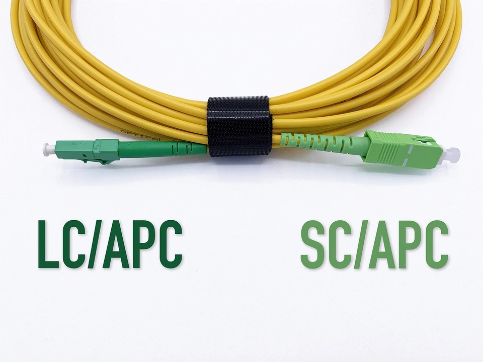 ® - 3m LWL Glasfaser-Kabel SC/APC auf LC/APC Stecker Simplex 9/125μm Patchkab... - Bild 4 von 4