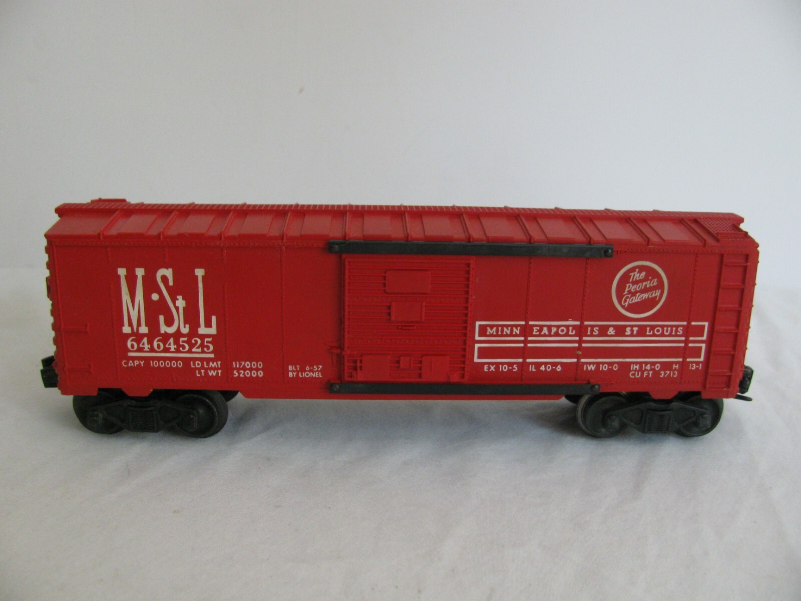 Vintage Lionel Trains O/O27 M&StL Minneapolis & St. Louis Box Car