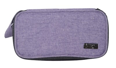 LUXJA Essential Oil Nail Polish Carrier Travel Case 12 Bottle Holder Purple