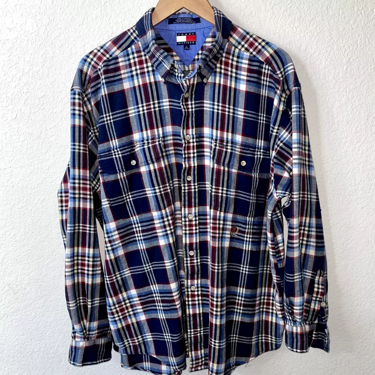 Vintage tommy hilfiger shirt mens hotsell