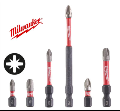 Milwaukee Shockwave Impact Duty Screwdriving Bit PZ | eBay UK
