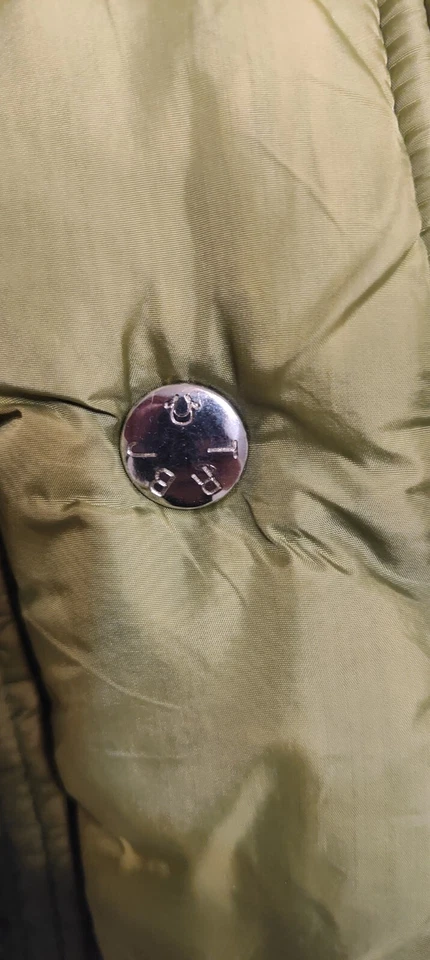 Womans True Religion Goose Down Jacket Green Puffer Coat Size S Pockets Insulate - Image 4 of 4