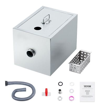 Commercial Grease Trap, 8 LBS Grease Interceptor, Top Inlet Interceptor, Under