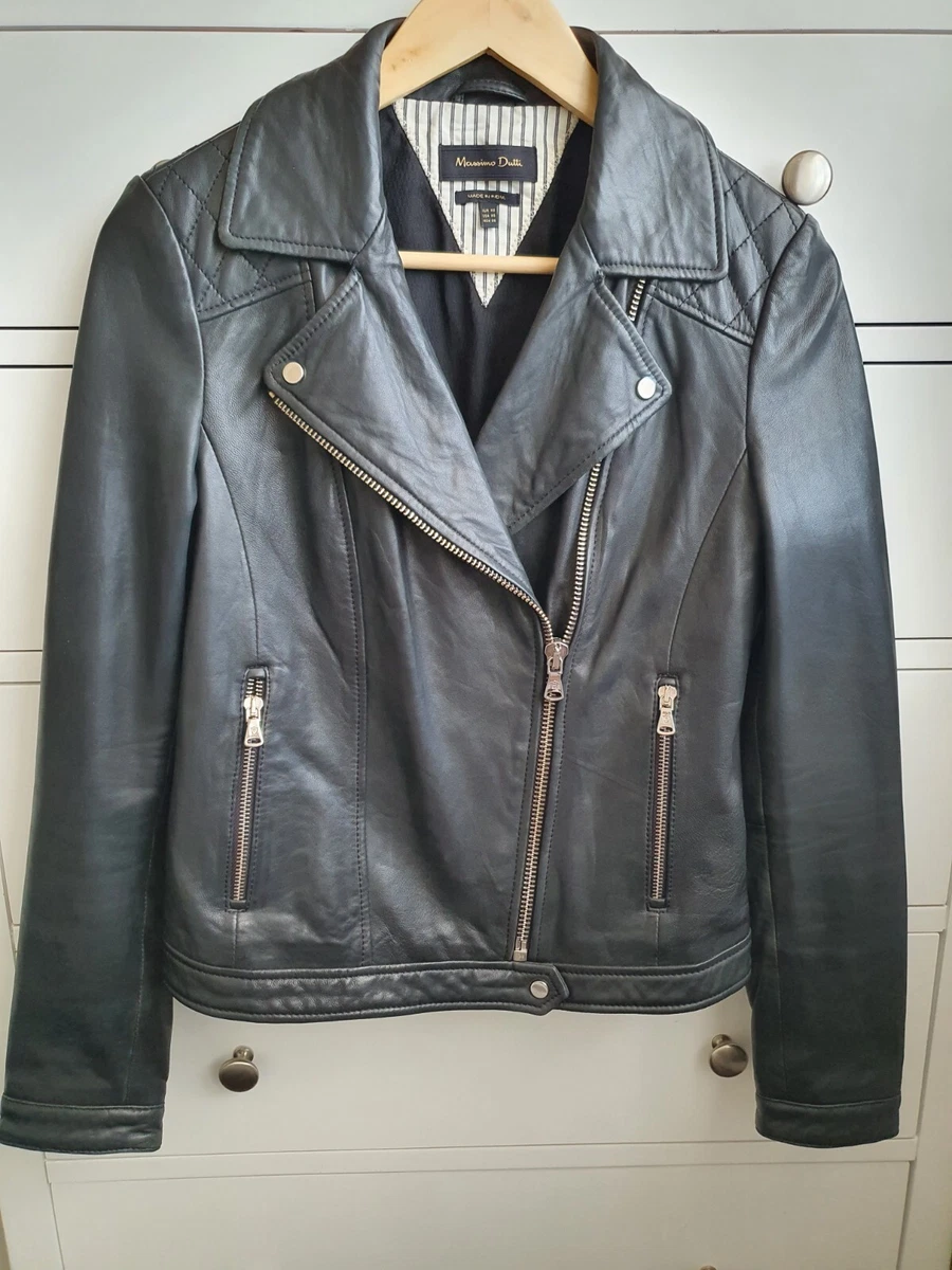 Massimo Dutti Coats, Jackets & Vests Leather Outer Shell for Women