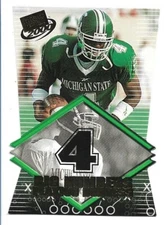 Plaxico Burress 2000 Press Pass Big Numbers Die-Cut #BN4 Michigan State Spartans