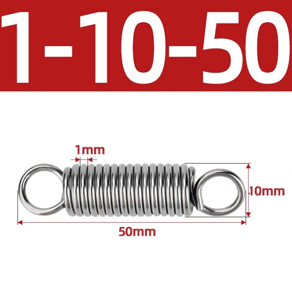 Sourcing Map 15 Zugfedern Aus Edelstahl – Doppelhaken, 0,4 Mm Drahtdurchmesser, 4 Mm Außendurchmesser, Freie Länge 15 Mm