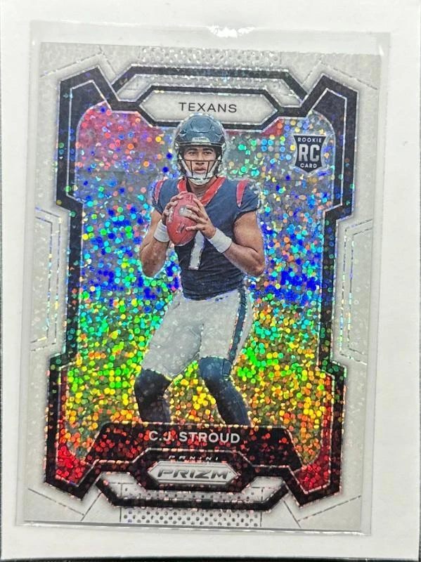 2023 Panini Prizm CJ Stroud White Sparkle Prizm SSP Rookie RC #339 Texans