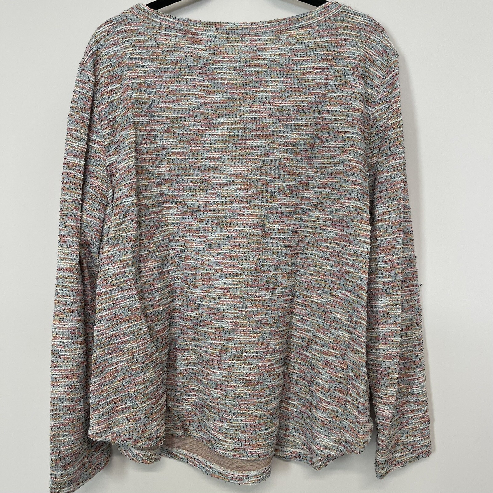 LOFT Multicolored Textured Pullover Colorful Swea… - image 4