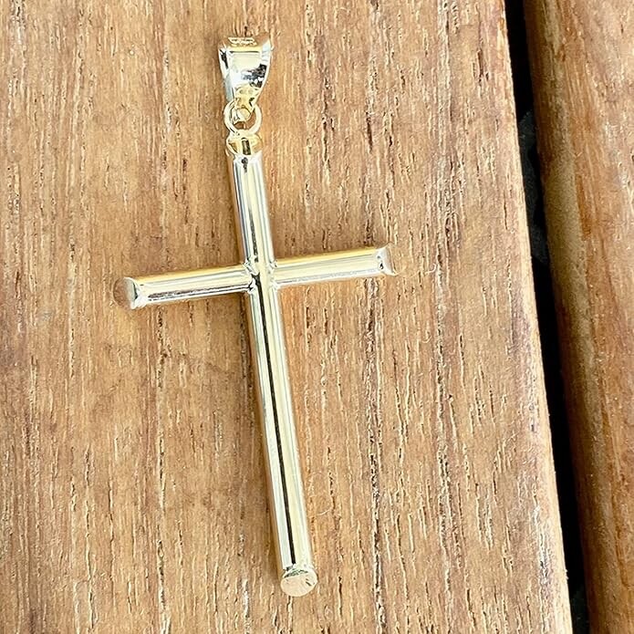 14K Gold Jesus Crucifix Cross Pendant for Men – JewelHeart