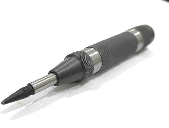 Buyohlic Automatic Center Punch with Replaceable Hardened  Assorted Sizes 